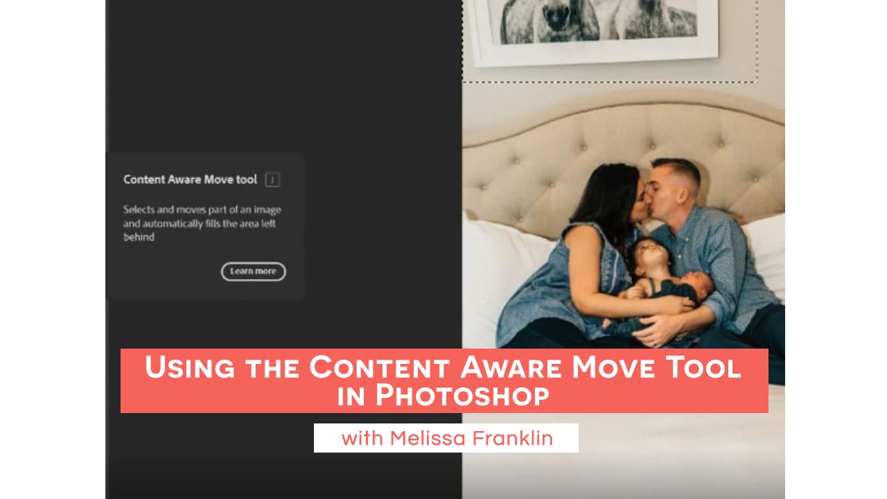Using the Content-Aware Move Tool in Photoshop with Melissa Franklin