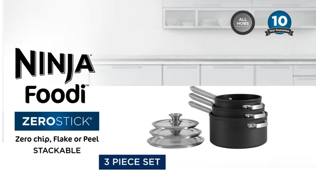 Ninja ZEROSTICK Stackable 3-Piece Saucepan Set C53000UK review: top pans  for clutter-free cupboards