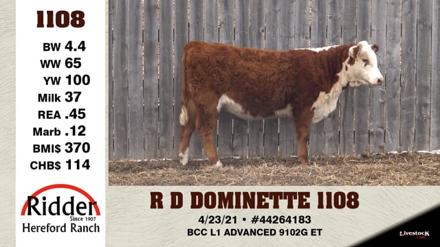 Lot #1108 - R D DOMINETTE 1108