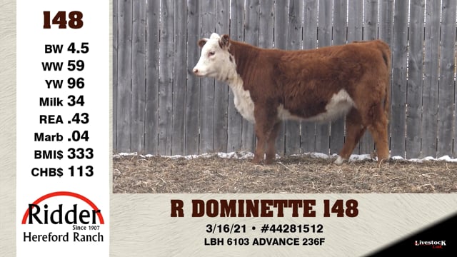 Lot #148 - R DOMINETTE 148