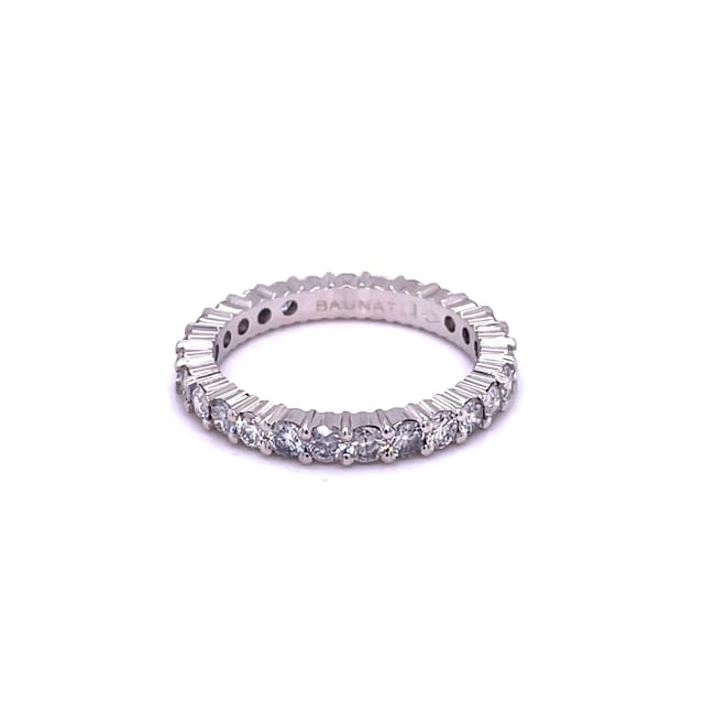 1.56 Karat Diamant Memoire Ring aus Weißgold