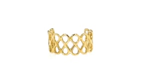 14kt Yellow Gold Infinity Single Ear Cuff
