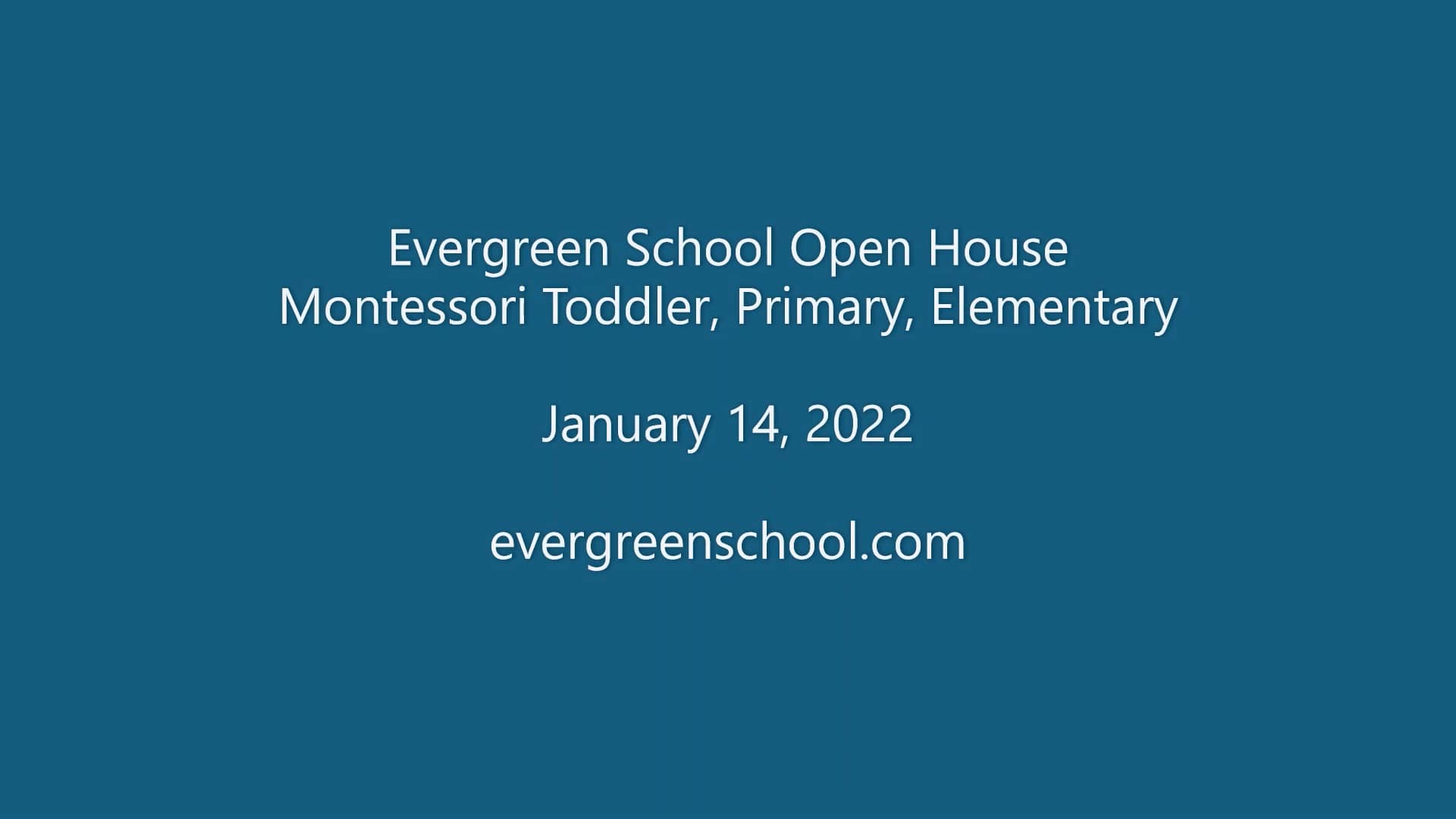 Evergreen Open House 1142022 on Vimeo