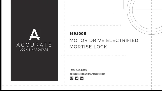 M8800E Motor Drive Electrified Lock - Accurate Lock & Hardware
