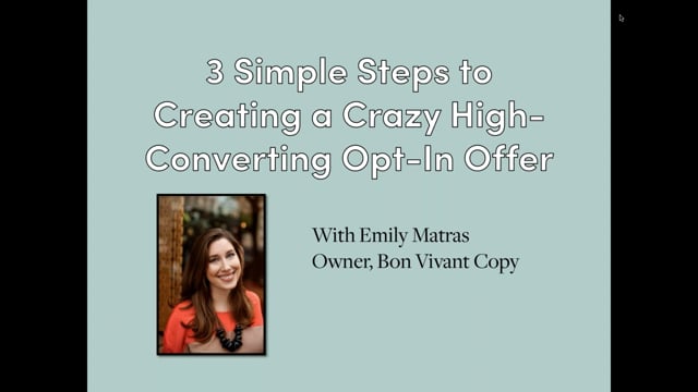 3 Simple Steps to Creating a Crazy High-Converting Opt-In Offer
