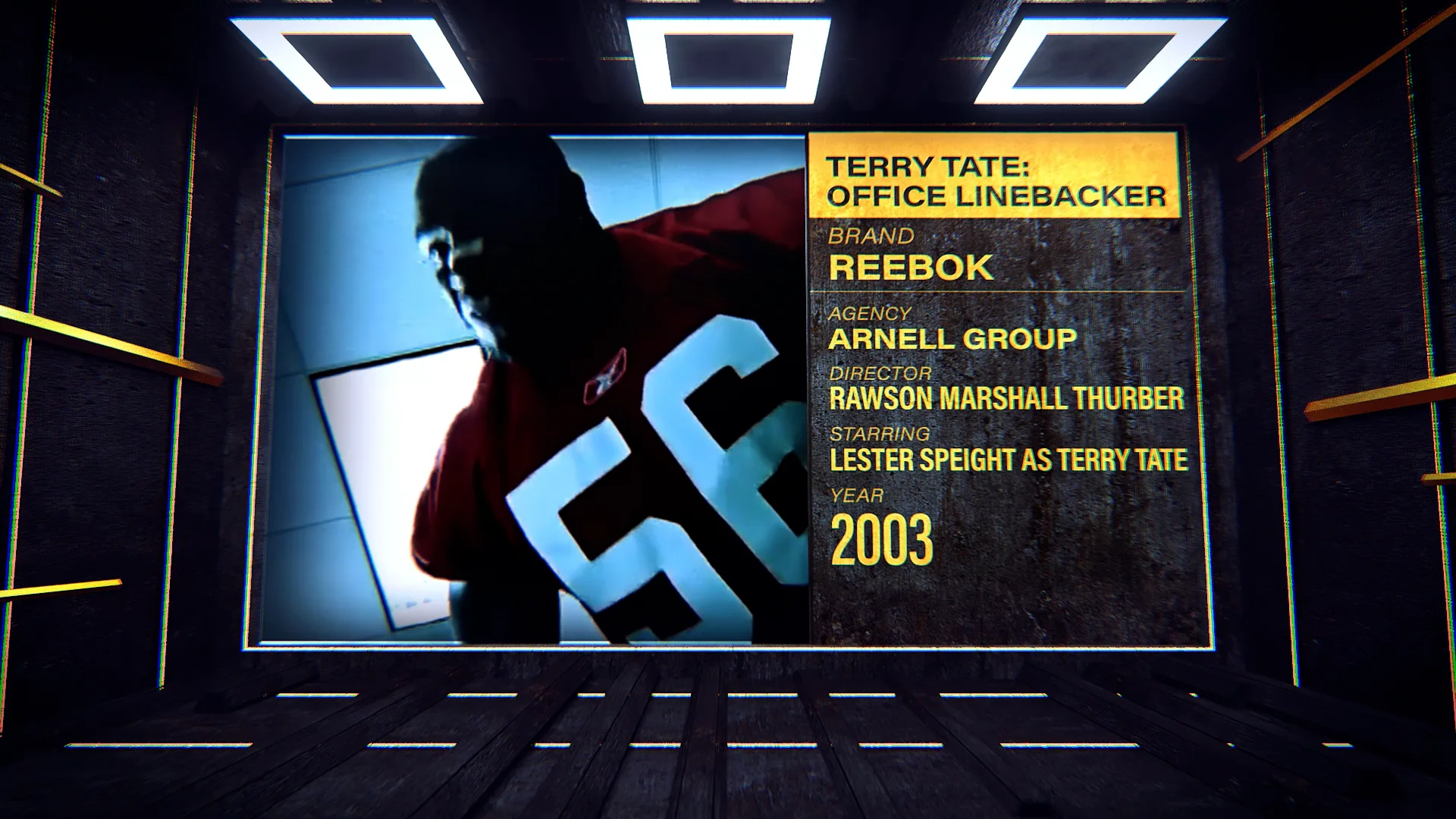 Reebok terry tate store office linebacker commercial