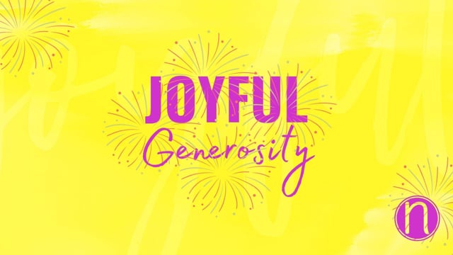 Joyful Generosity