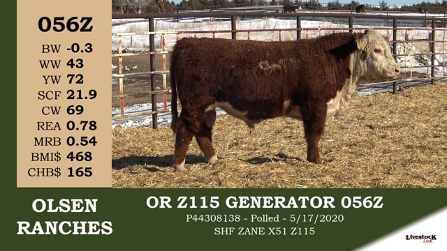 Lot #056X - OR Z115 GENERATOR 056Z