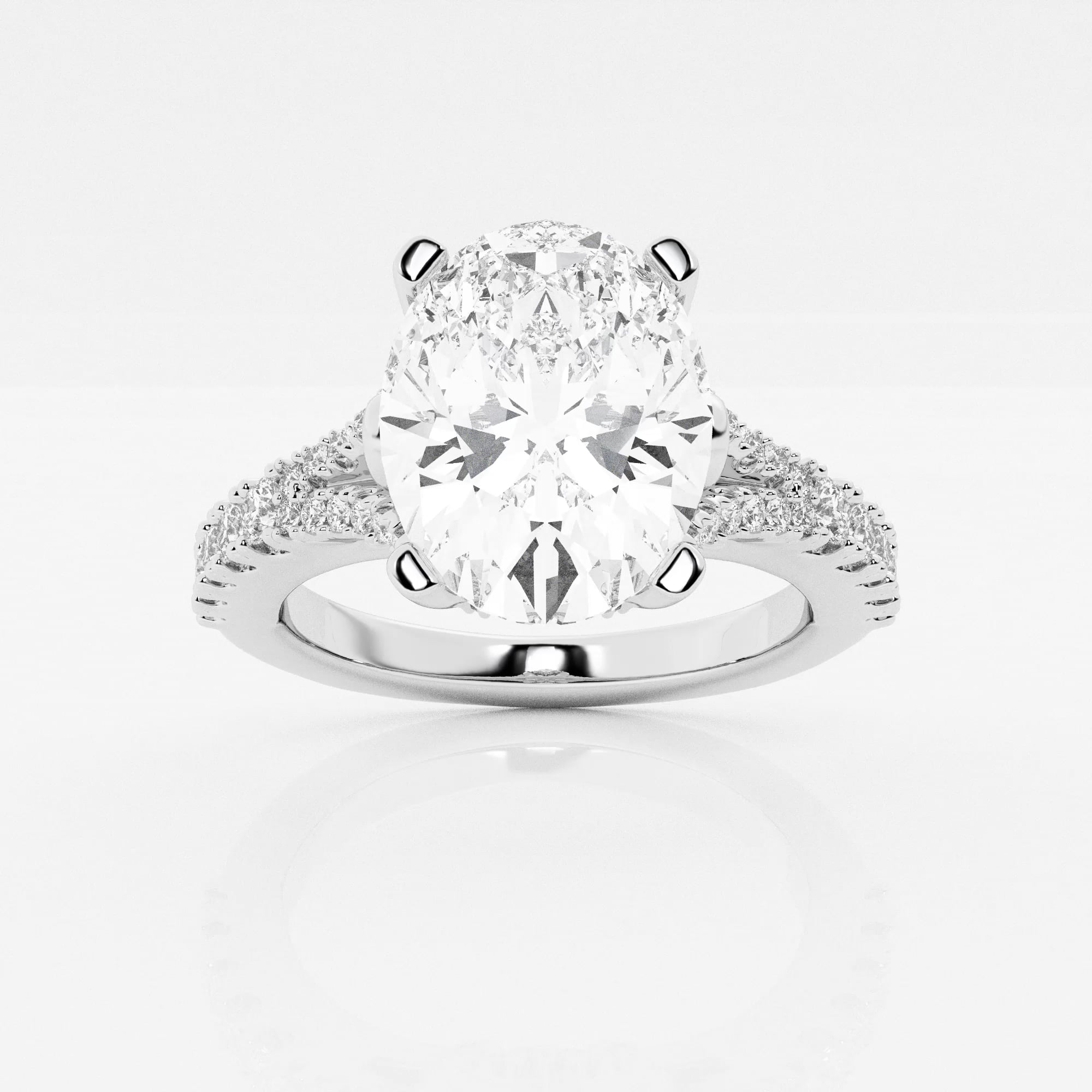 product video for Badgley Mischka Near-Colorless 4 1/2 ctw Oval Lab Grown Diamond Engagement Ring