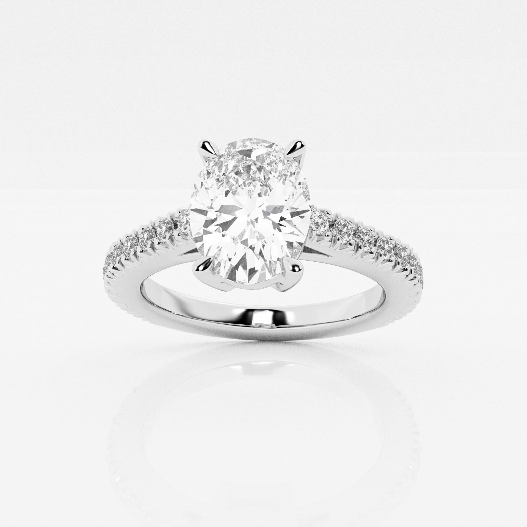 product video for 2 1/2 ctw Oval Lab Grown Diamond Engagement Ring