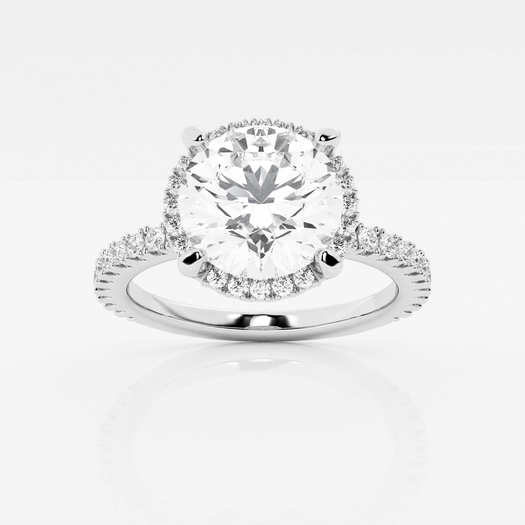 product video for Badgley Mischka Near-Colorless 3 ctw Round Lab Grown Diamond Engagement Ring