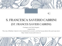 St Francesca Cabrini