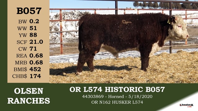 Lot #B057 - OR L574 HISTORIC B057