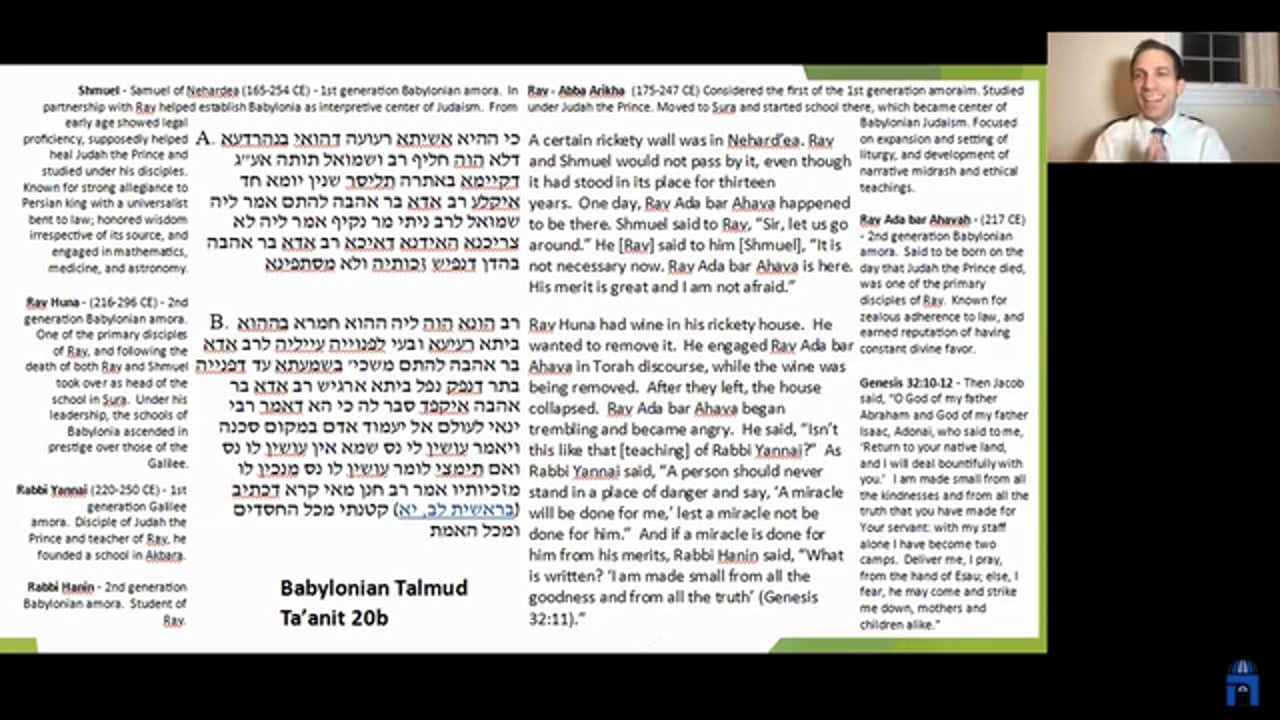 Disaster and Restoration – Rabbinic Responses When the World Falls Apart with Rabbi Spratt (Part 2)