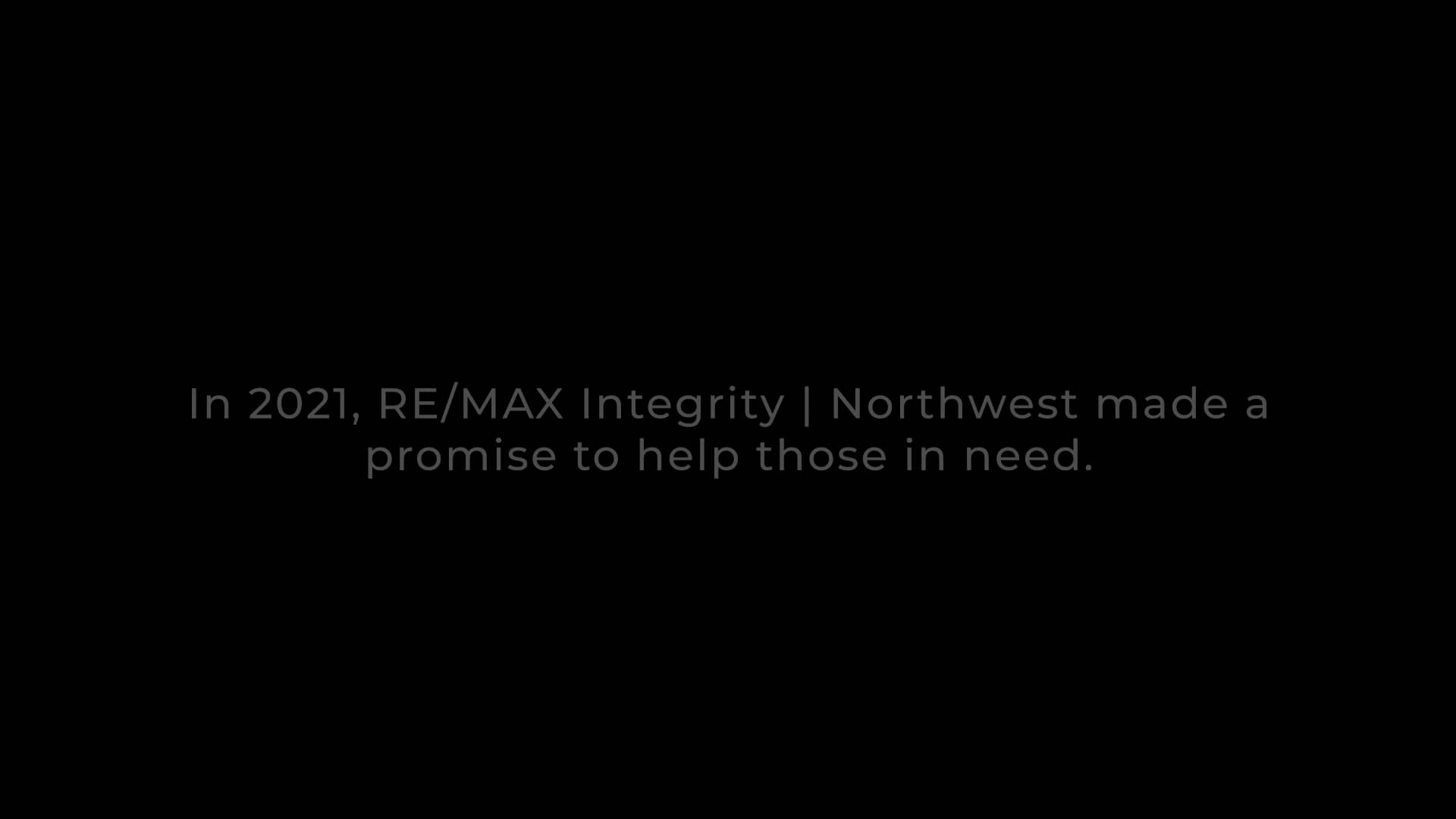 RE/MAX Integrity Northwest Charitable Giving 2021 on Vimeo