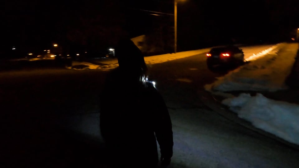 <span>Guardian Angel Device - Winter walk at night</span>