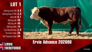 Lot #1 - -OUT- Ervie Advance 202698 -OUT-
