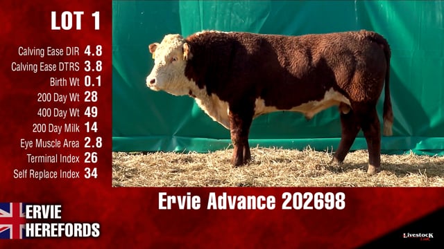 Lot #1 - -OUT- Ervie Advance 202698 -OUT-