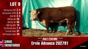 Lot #9 - Ervie Advance 202791