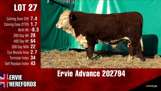 Lot #27 - Ervie Advance 202794
