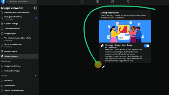 Neue FB Funktion, damit deine Gruppe empfohlen wird