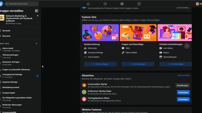 FB Gruppen: Hast du diese Funktionen schon aktiviert?