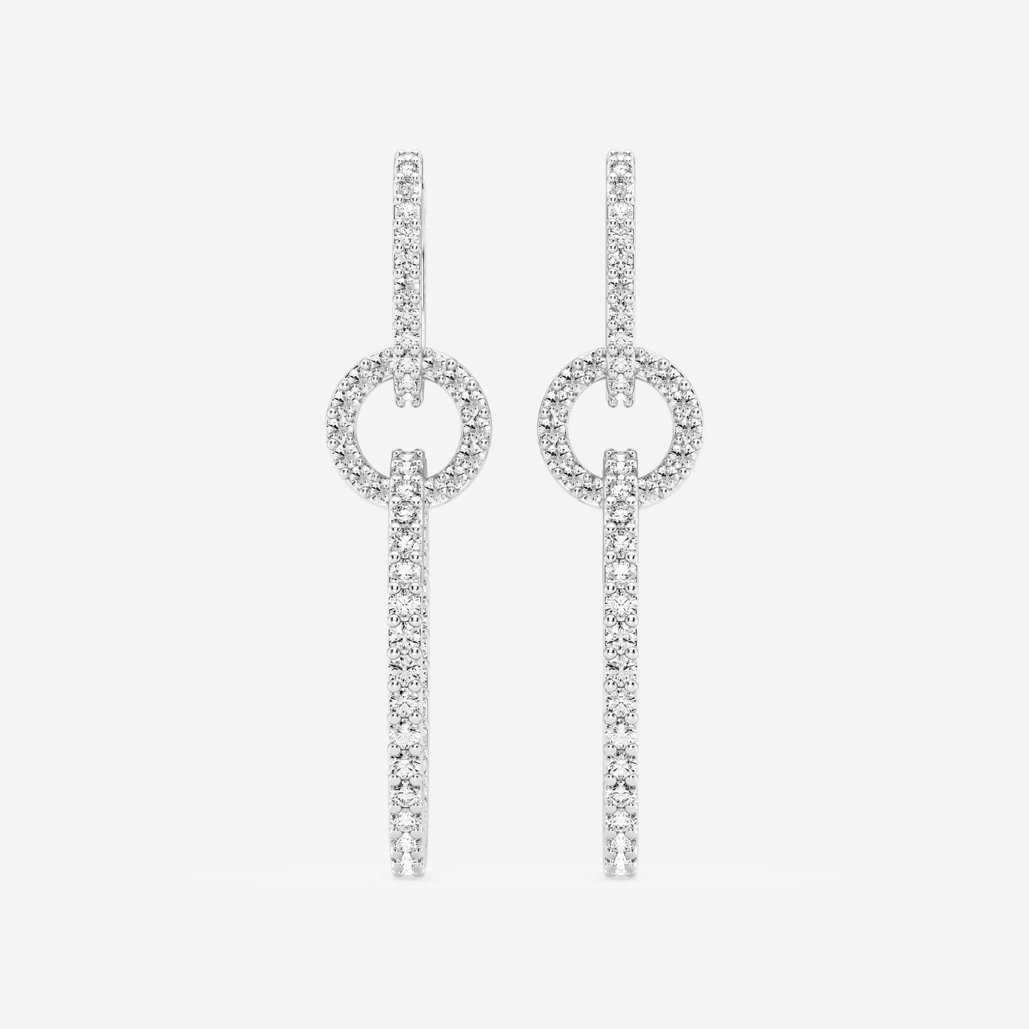 product video for Badgley Mischka 1 ctw Round Lab Grown Diamond Twisted Drop Earrings