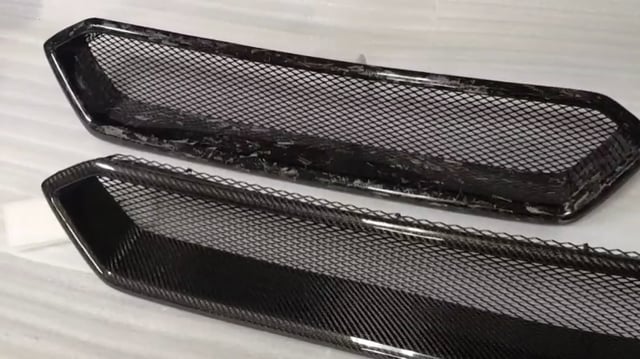 カーボンファイバーテクスチャーフロントバンパーグリルラジエーターグリルKiasportageR 2018 carbon fiber texture Front Bumper grill