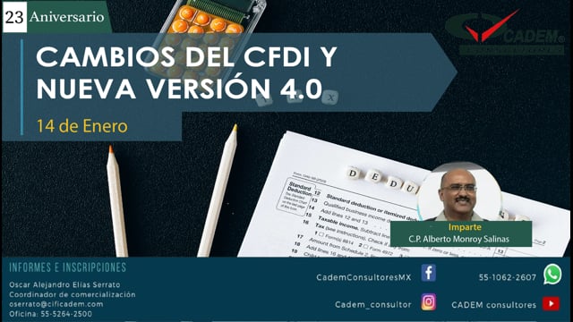 Cambios del CFDI y nueva versión 4.0