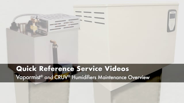 Prepare for a Vapormist or CRUV humidifier maintenance visit, and learn ahead of time what to expect in terms of site preparation and tools. Pick up on DriSteem's recommendations for where to look and what to do before and after system shutdowns.