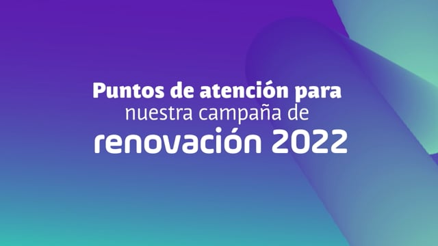 Puntos de renovación 2022