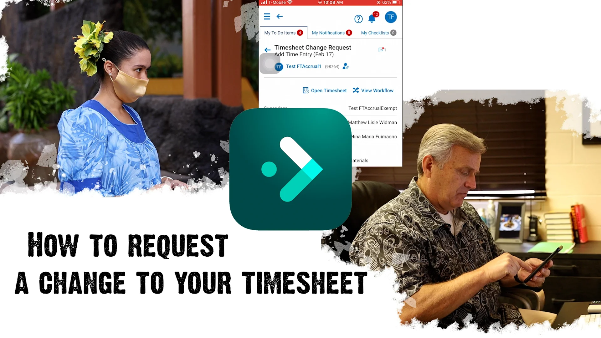 How to Request a Change in your Timesheet - UKG Mobile App on Vimeo