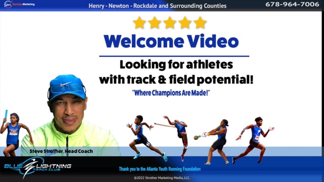 Steve Strother, Head Coach, Blue Lightning Track Club