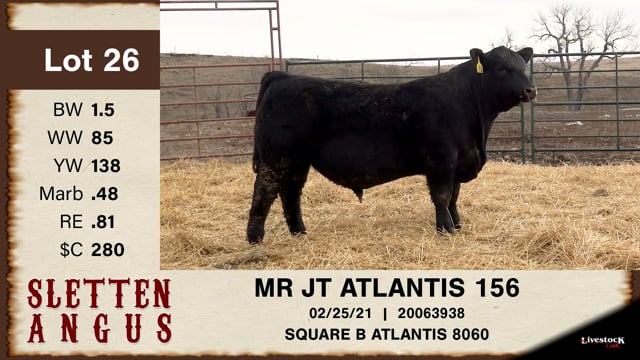 Lot #26 - MR JT ATLANTIS 156