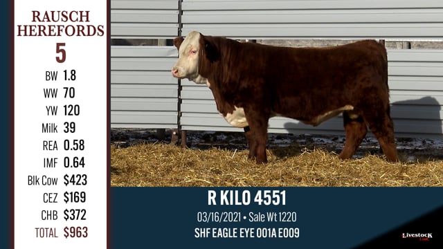 Lot #5 - R KILO 4551