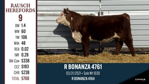 Lot #9 - R BONANZA 4761