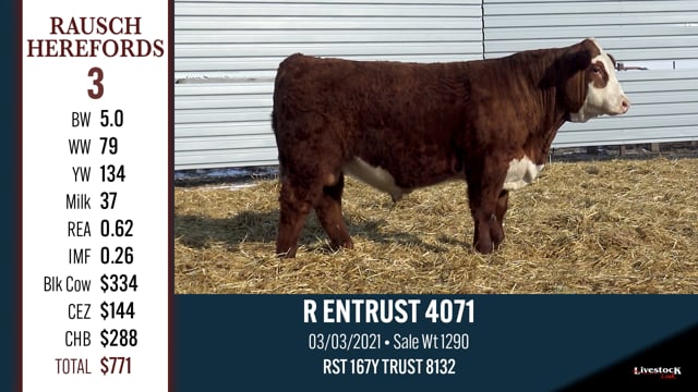 Lot #3 - R ENTRUST 4071