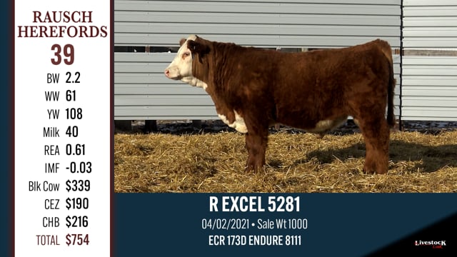 Lot #39 - R EXCEL 5281