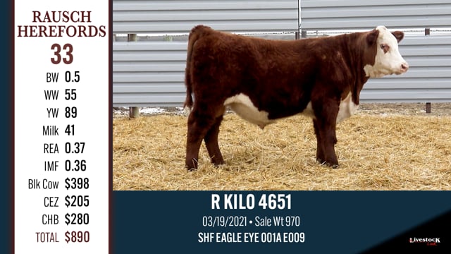 Lot #33 - R KILO 4651