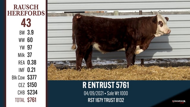 Lot #43 - R ENTRUST 5761