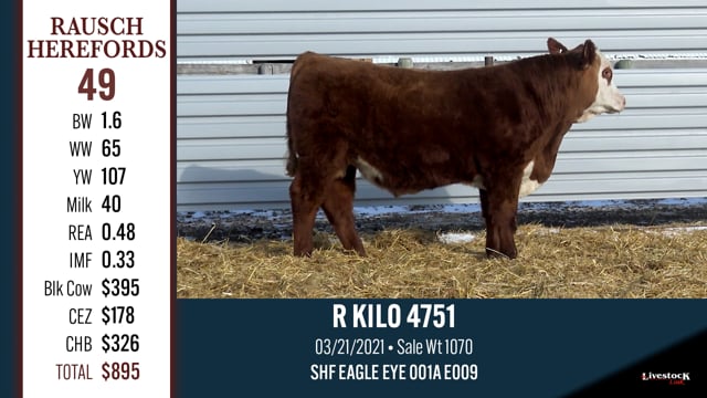 Lot #49 - R KILO 4751