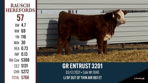 Lot #57 - GR ENTRUST 3201