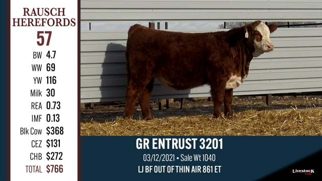 Lot #57 - GR ENTRUST 3201