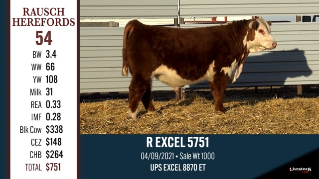 Lot #54 - R EXCEL 5751
