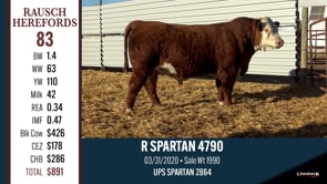 Lot #83 - R SPARTAN 4790