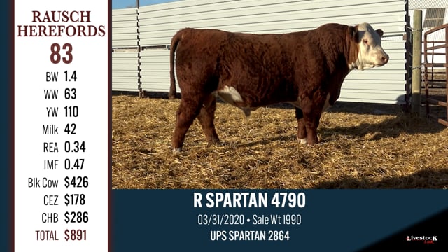Lot #83 - R SPARTAN 4790