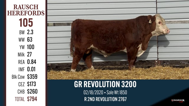 Lot #105 - GR REVOLUTION 3200