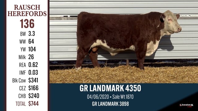 Lot #136 - GR LANDMARK 4350