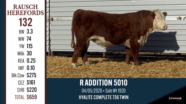 Lot #132 - R ADDITION 5010