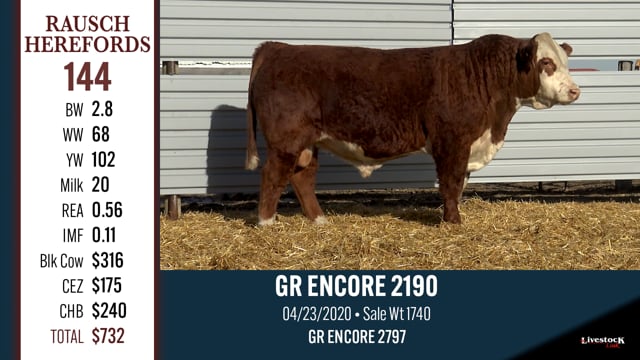 Lot #144 - GR ENCORE 2190